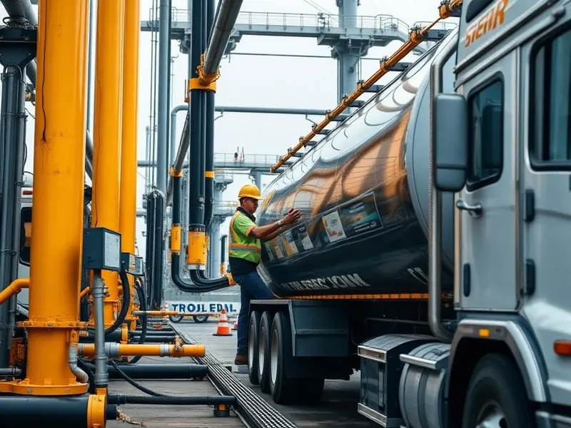 Petroleum loading operations at a terminal